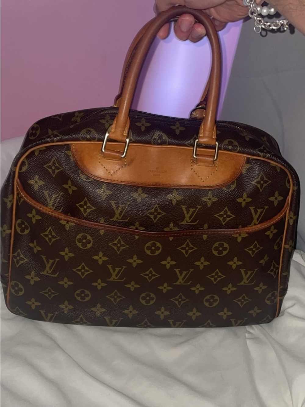 Louis Vuitton Monogram Canvas Brown Travel Satchel - Picture 1 of 9